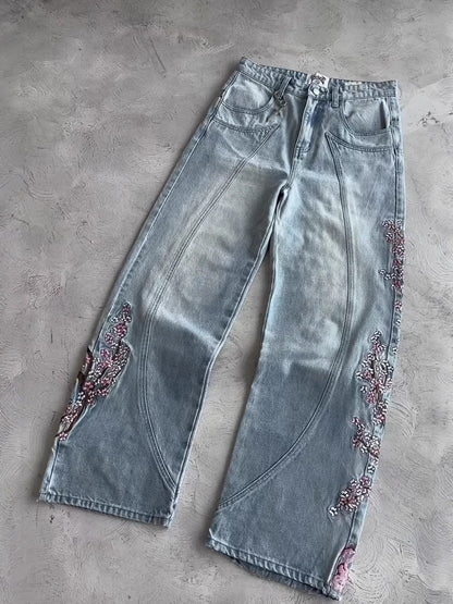 Blossom Baggy Jeans Blue