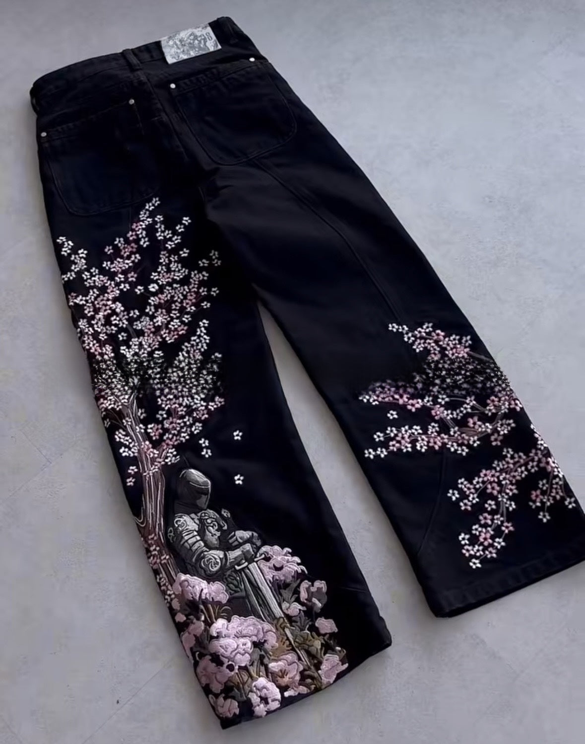 Дънки Blossom Baggy Black