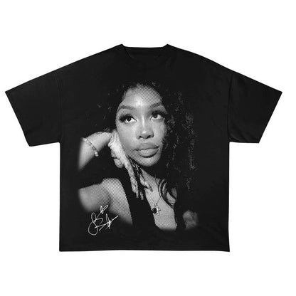 SZA Cloud Tee Black