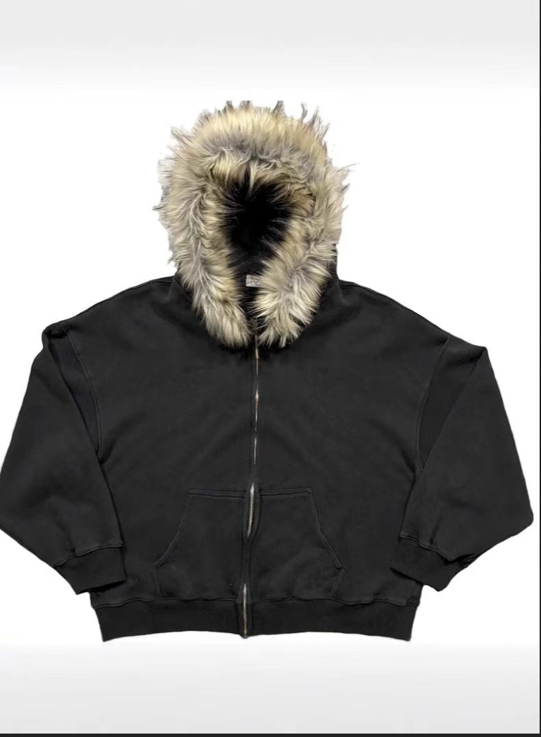 FUR Hooded Zip-Up – BLINDSPOT