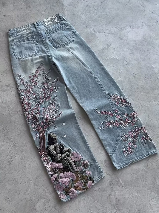 Blossom Baggy Jeans Blue